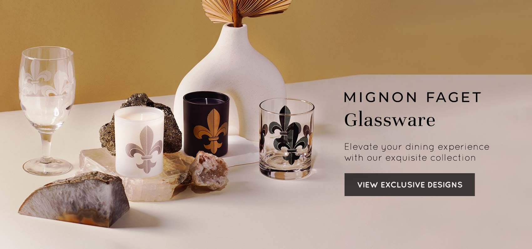 Mignon Faget Glasswares at Gayles Jewelers At Gayles Jewelers